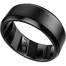 Men's Tactical Silicone Rings, 9mm Wide 2.5mm Thick Rubber Wedding Bands for Him, Breathable Working Man's Performance Ring