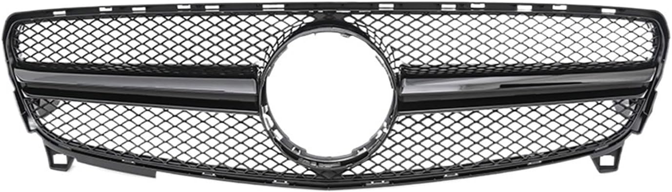 Car Front & Radiator Grilles Fit For Mercedes Benz A-Class W176 2016-2018 A180 A200 A250 A45 AMG Chrome Diamonds Style Grille Black GTR Front Front Grill Trim(AMG-Black)