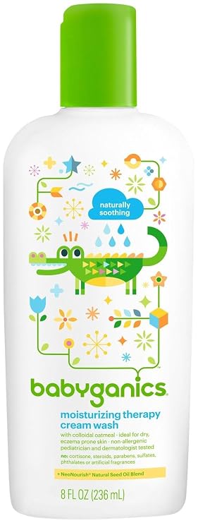 Babyganics Moisturizing Therapy Cream Wash- 8oz