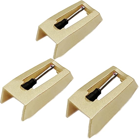 Record Player Needles, Turntable Stylus Record Needles Replacement for Crosley, 1byone, Boytone, LP&No.1, Victrola, and Jensen Vinyl Record Players(Pack of 3)