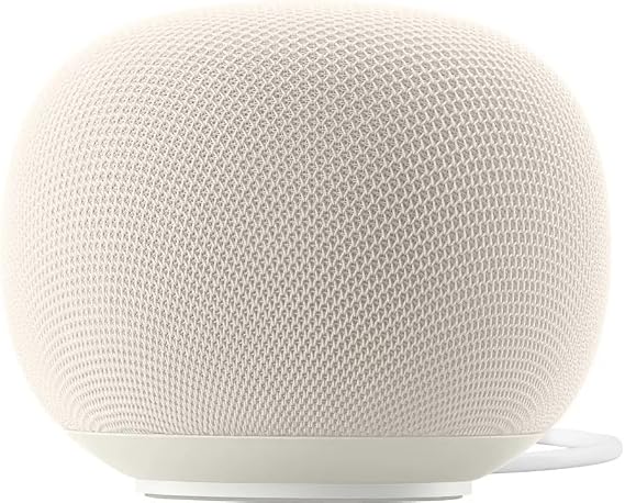 Google - Premium Audio Speaker- 360-Degree Sound (Porcelain)