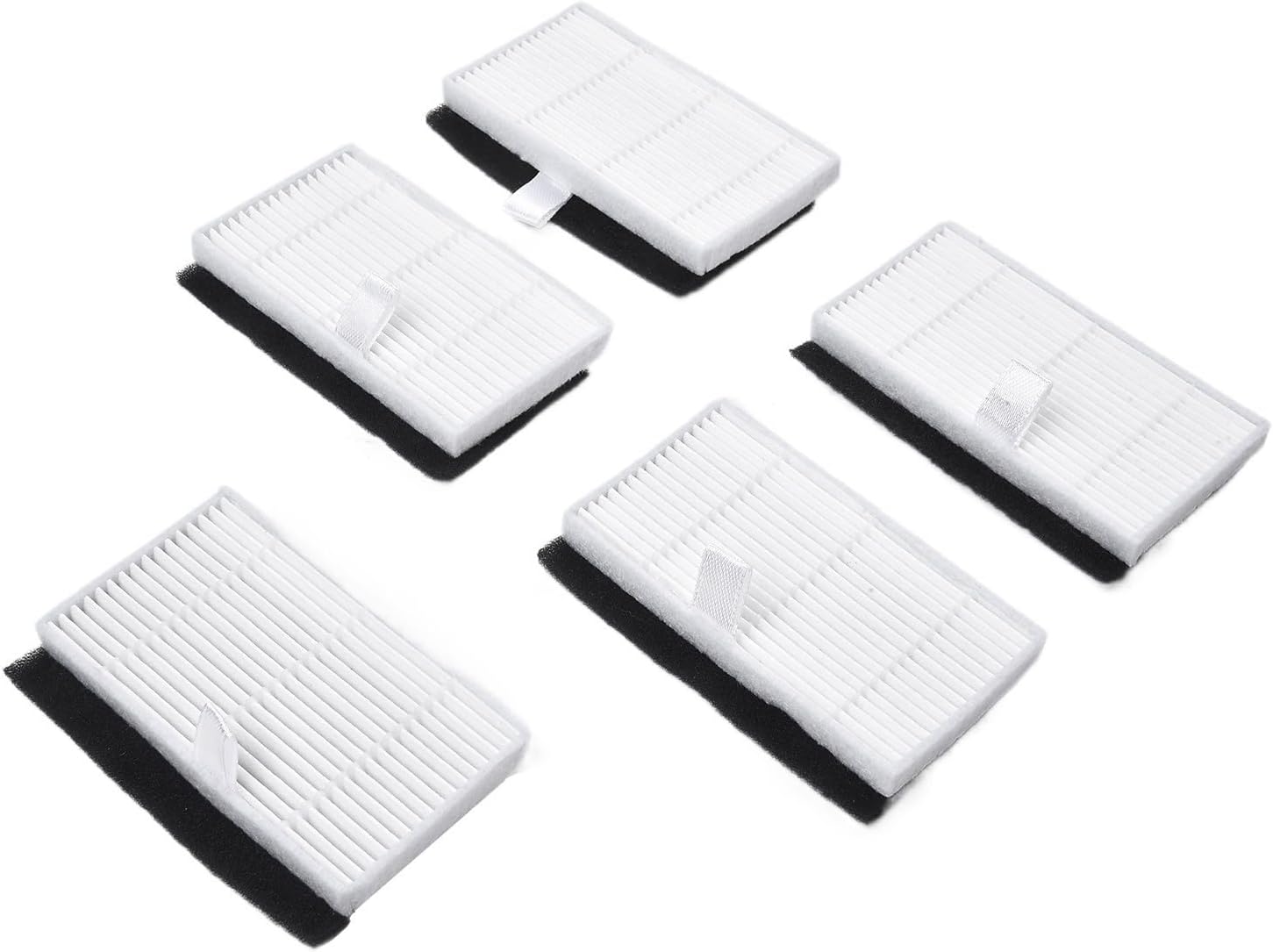 5-Pack Replacement Filters For Liectroux G7, For AENO RC4S, EVOLUTION AIRO Robot Vacuums, High-Efficiency Dust Trap Accessories Kit For Home Cleaning