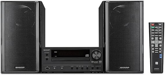 Sharp XL-HF203B Hi-Fi Component Stereo Speaker System with High Resolution Audio