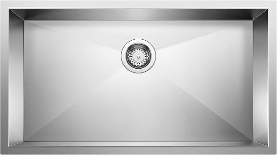 BLANCO B443052 32" x 18" Quatrus Super Single Bowl Sink Stainless Steel