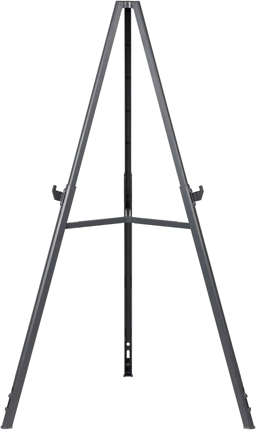 MasterVision Quantum Heavy Duty Display Easel, 35.62 to 61.22 High, Plastic, Black