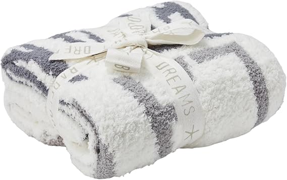 Barefoot Dreams CozyChic Cuddle Laugh Play Dream Stroller Blanket Pearl Multi One Size