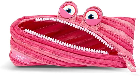 ZIPIT Wildlings Pencil Case for Kids, Cute Zipper Pouch for Boys Girls and Teens, Stationery Bag for School