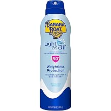 Banana Boat Spf#50+ Light As Air 6 Ounce Spray (Pack of 3)