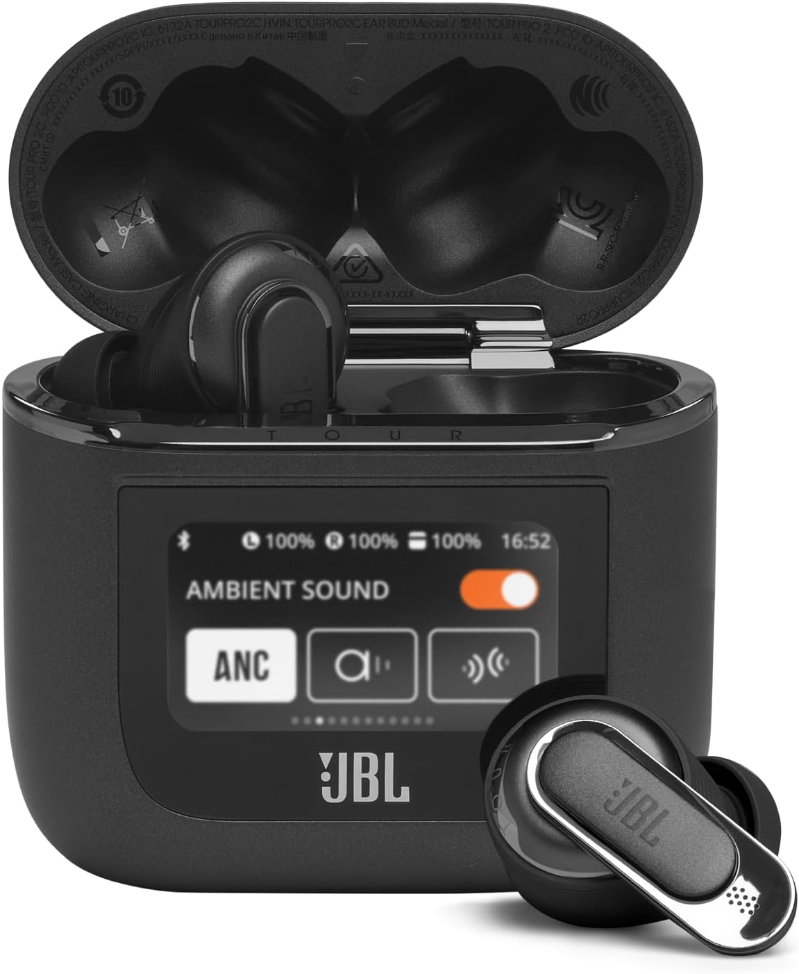 JBL Tour Pro 2, Wireless Earbuds,IE,Black