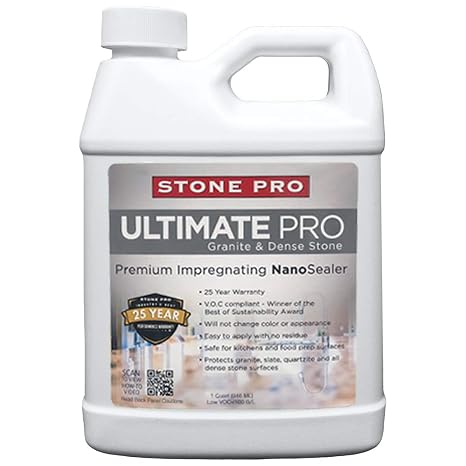 StonePro Ultimate Pro Sealer (for Sealing Granite, Slate, Quartzite & Dense Stone) (1 Quart 32 Fl Oz) (1 Quart 32 Fl Oz)