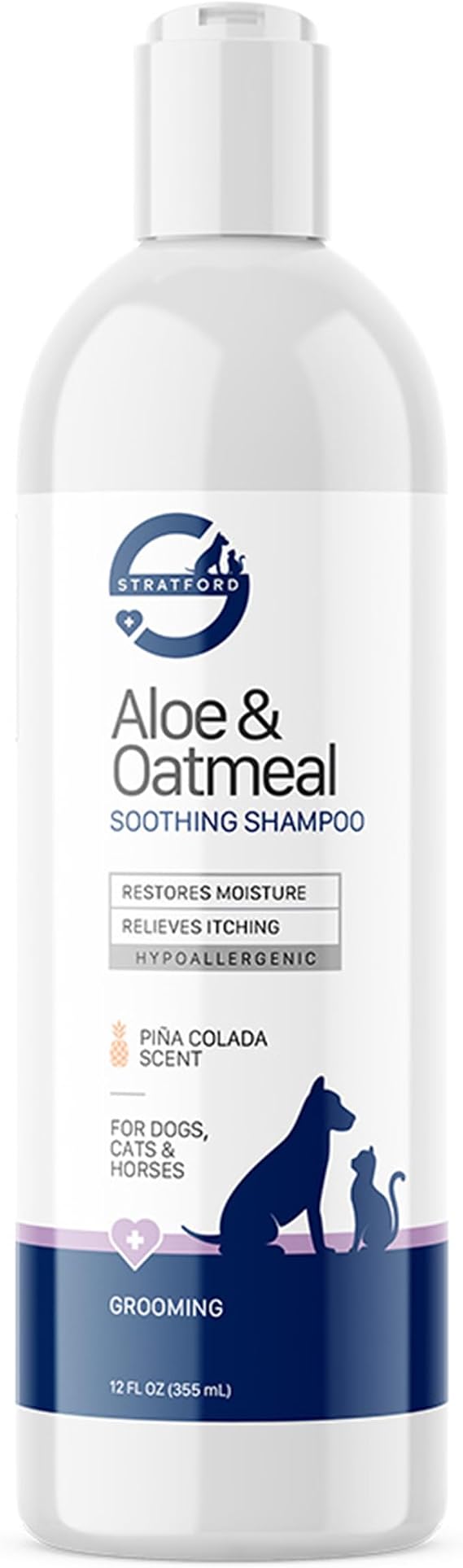 Stratford Aloe & Oatmeal Shampoo for Pets - Pina Colada Scent - 12oz