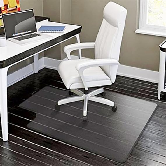 Lykos 48" x 36" PVC Matte Desk Office Chair Floor Mat Protector for Hard Wood Floors Transparent