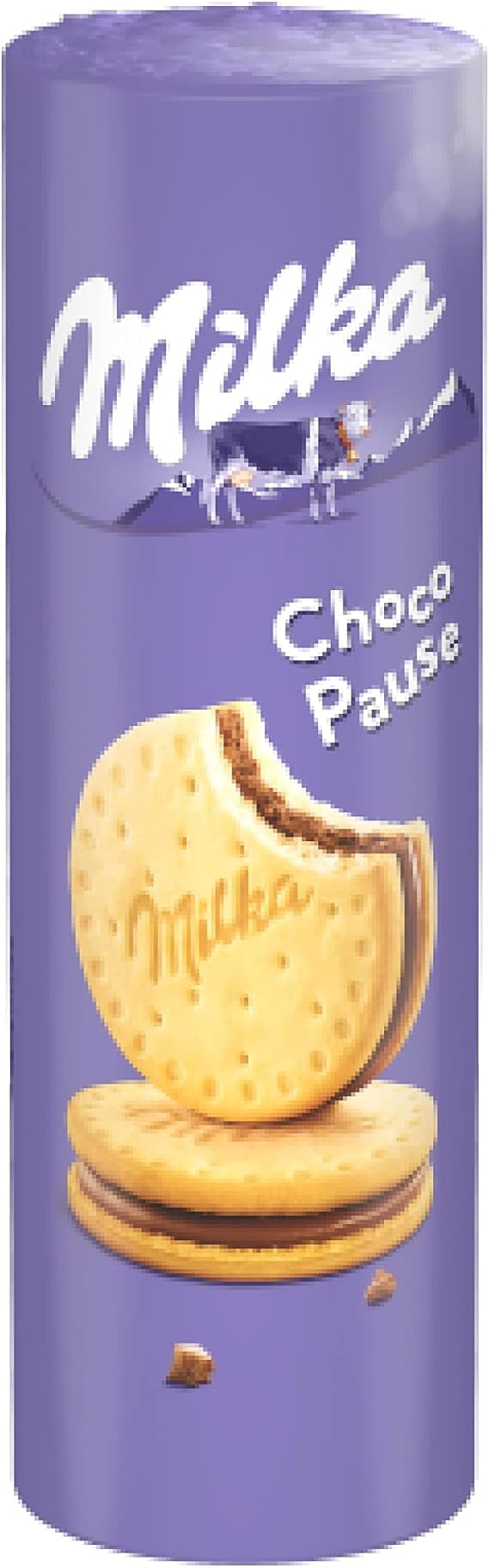 Milka Choco Pause - Milk Chocolate Filled Cookies - 3x260g | 3 Packs of 260g | Crispy Biscuits with Milka Milk Chocolate Melting Heart | Ideal for Snack