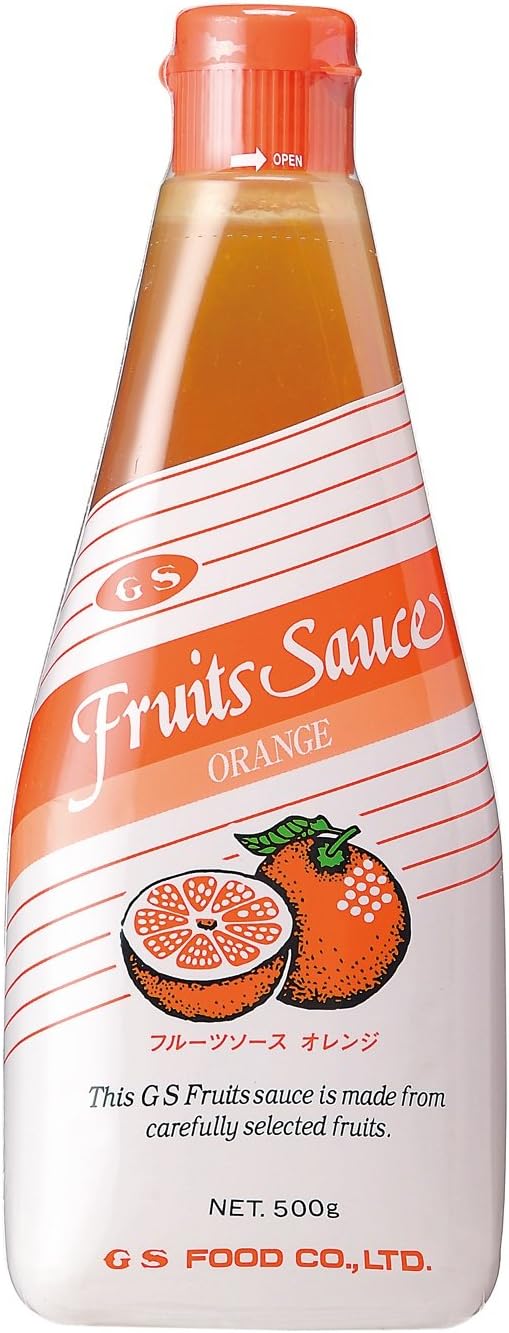 GS Food Fruit Sauce, Orange, 17.6 oz 500 g