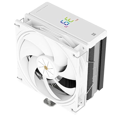 Thermalright Assassin X 120R Digital White CPU Cooler, Digital Screen Top Cover Quiet Fan CPU Air Cooler, Computer Heatsink Cooling, 2000RPM Speed, Support AM4AM5,Intel LGA18511700115X1200