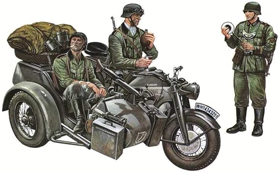 Italeri 1/35 ZUNDAPP KS750 WITH SIDECAR # 317 - Plastic Model Kit