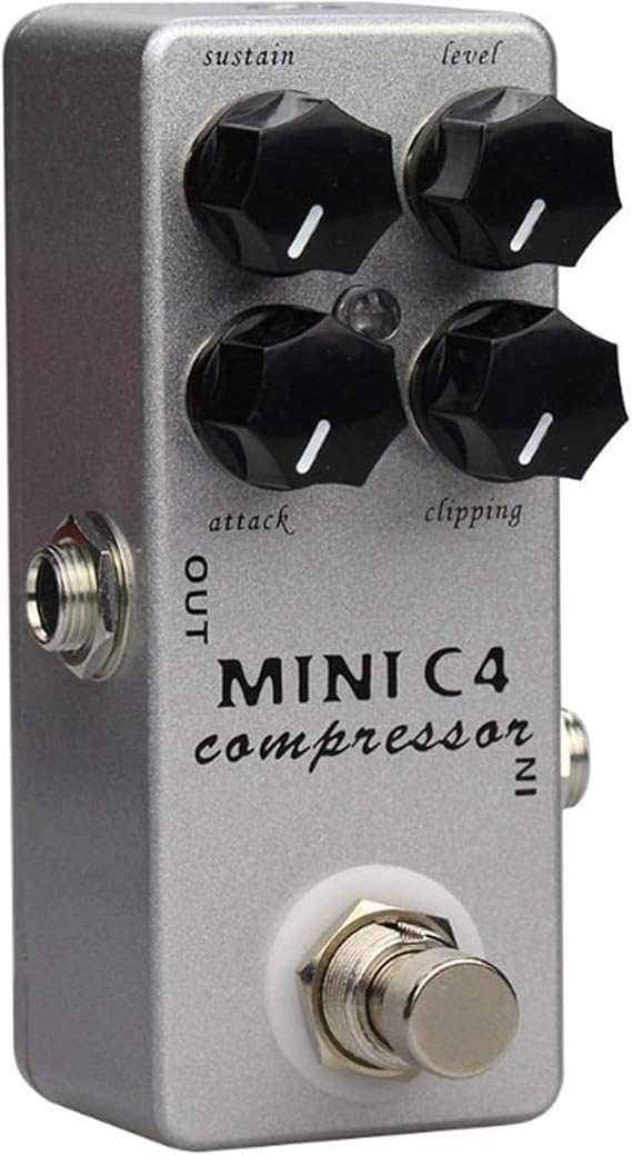 Guitar Effect Pedal True Bypass Bass Compressor Overdrive 4 Modes Effector Accessories Enduring Bass Guitar Compressor