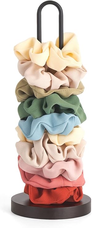 Mkono Scrunchie Holder Stand, Hair Tie Organizer Holds 20-30 Scrunchies