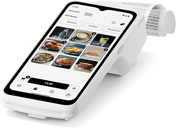 SUMUP Terminal - All-in-One Portable Card Reader with Receipt Printer, 4G/Wi-Fi + Free SIM, Accept Contactless, Chip & PIN Payments, No Monthly Fee, No Rental Fees - Ideal for Small Businesses