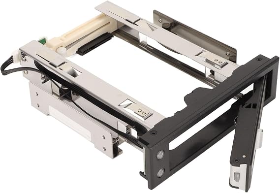 Aluminium Trayless Hot Swap Mobile Rack Backplane Single Bay Internal HDD Enclosure, Support SATA I/II/III 6Gbps for 3.5" Hard Drive SSD and 5.25" Floppy Drive