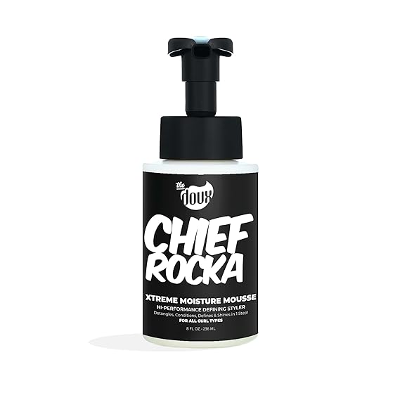 The Doux CHIEF ROCKA Xtreme Moisture Mousse, Curl Defining Foam, 8 oz
