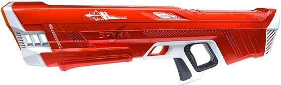 SPYRA - SpyraThree WaterBlaster - Electric & Automated Premium Water Gun with The Switch - Decide Between 3 Epic Game Modes (RED)