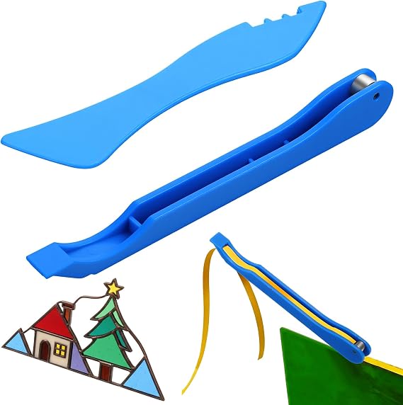 2 PCS Hand Foiler for Stained Glass, Stained Glass Foiling Tools Copper Foil Hand Foiler Tool Kit, Copper Foiling Tools
