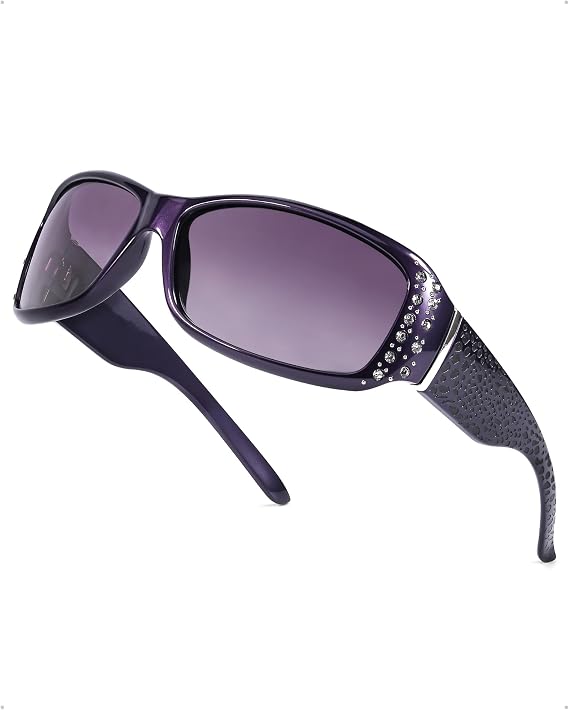 LVIOE Polarized Fit Over Sunglasses for Women Trendy Mirrored Sun Glasses