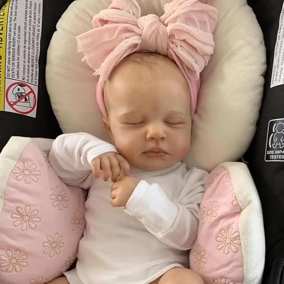 iCradle Reborn Realistic Newborn Baby Dolls, 19 inch Silicone Real Toddler Girl Lifelike Loulou Dolls Child Gift Age3+