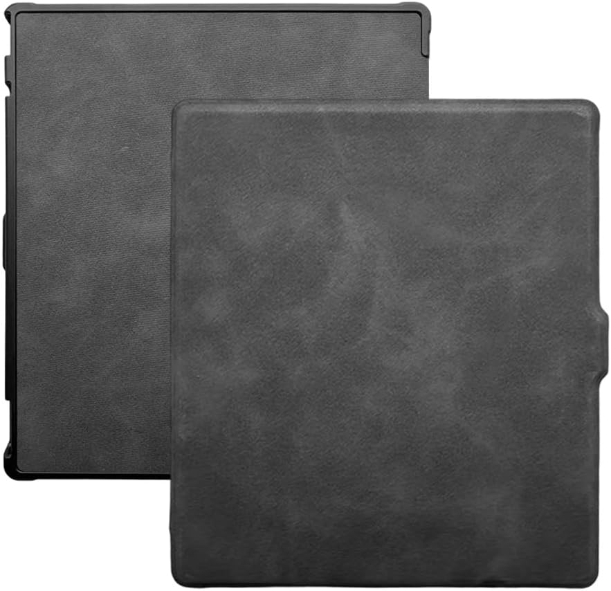 Case for 7" Onyx Boox Tablet Go Color 7 (Gen II/Gen I 2025/2024) /Boox Go 7 B/W/Boox Page ultra-thin lightweight shell TPU leather protective cover with automatic sleep/wake function (Black)