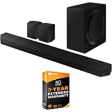 SAMSUNG Q990D 11.1.4ch Soundbar wWireless Dolby Atmos Audio, Rear Speaker Included HW-Q990DZA Newest Model 2024  Plus