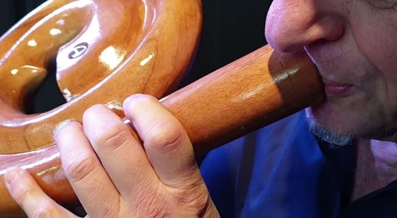 Australian Treasures Spiral Travel Didgeridoo - AT-Spiral including travelbag!