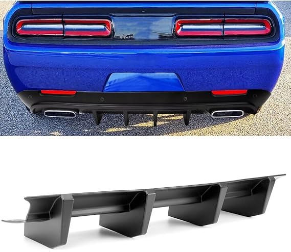 Rear Bumper Diffuser Lip for Dodge Challenger SRT/GT/SXT/SXT Plus 2015-2023