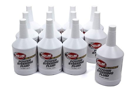 Red Line 30404 Power Steering Fluid - 1 Quart (12 Pack)