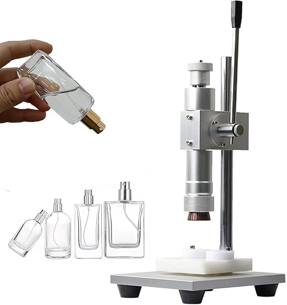 Perfume Crimper,Height Adjustable Crimping Machine,Stainless Press Capping Machine,Manual Perfume Capper,Press Capping Tool,13mm