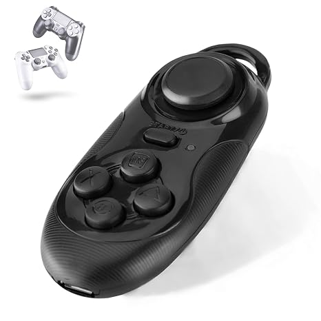 Zerone Wireless Gamepad, Wireless Remote Controller Selfie Camera Shutter Wireless Mouse Gamepad 3D VR Glasses Remote Control Compatible with IOS Android PC TV Box (Black)