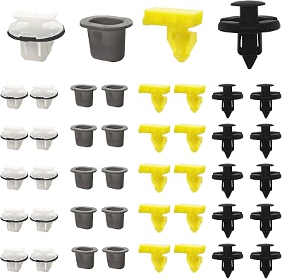 40PCS Wheel Opening Moulding Clips Fender Flare Retainer Fastener Clips Compatible with Nissan Armade Juke Rogue Infiniti QX56 QX80, Replaces# 01553-09321 76882-JG10A 76847-JG00A 76848-JG00A