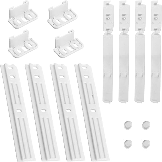 Integrated Fridge Freezer Door Sliding Bracket Fixing Kit (4 Pack)