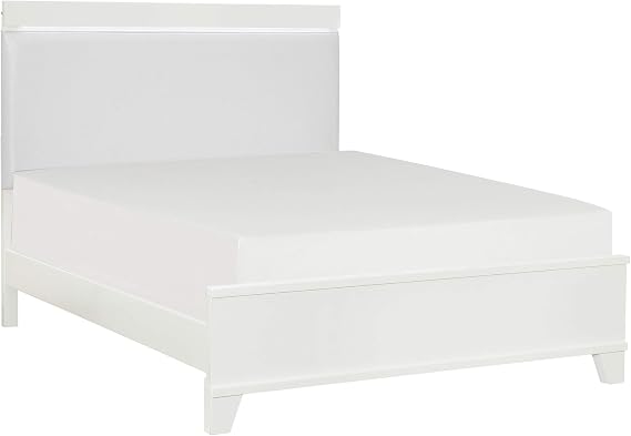 Homelegance Eleonore Panel Bed, Full, White