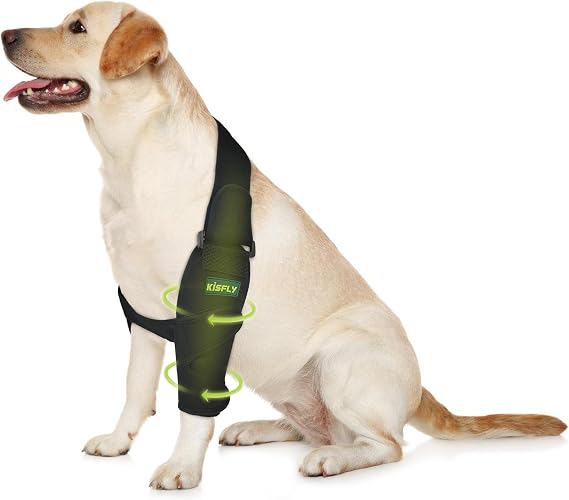 Left Dog Elbow Brace for Medium Dogs, Shoulder Support & Mobility Relief