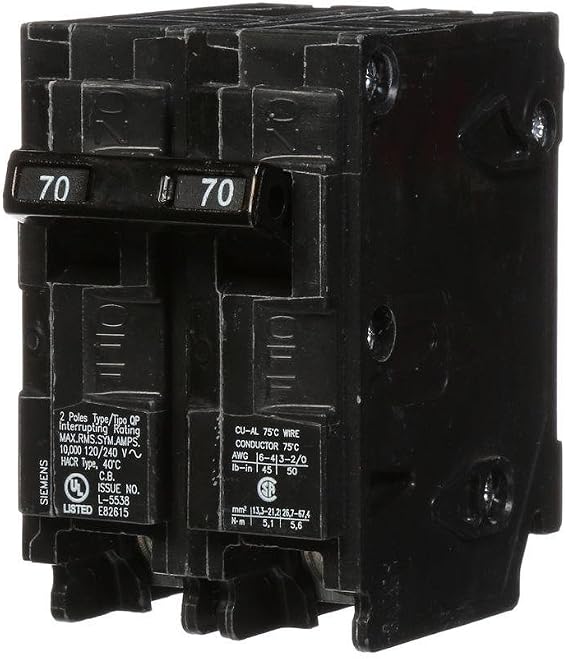 SIEMENS Q270 70-Amp Double Pole Type QP Circuit Breaker