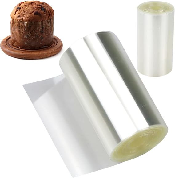 8 cm x 10 m Cake Collars, Acetate Cake Roll Collars,Clear Transparent Mousse Cake Sheets, Acetate Cake Strips, Acetate Cake Sheet for Cake Decorating, DIY Baking and Chocolate Mousse
