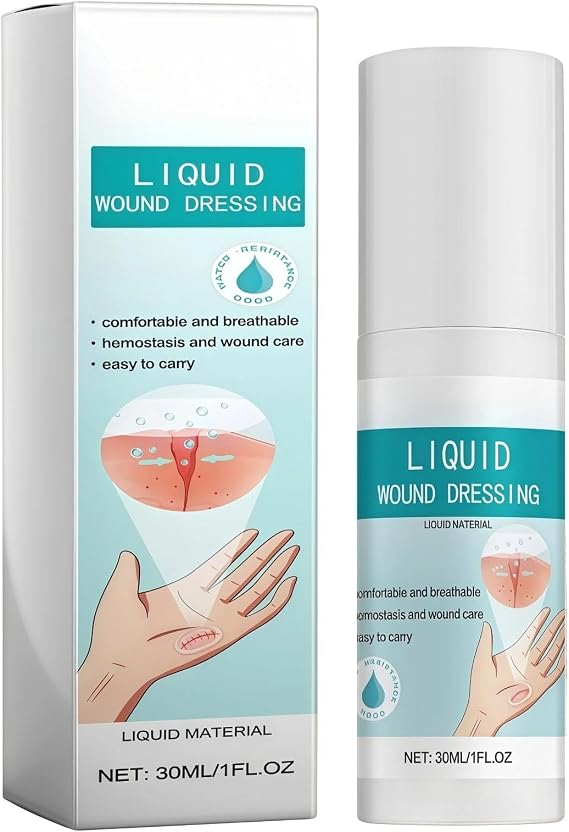 30ml Liquid Plaster Spray, Waterproof and Breathable Liquid Bandage for Wounds, Liq/uid-Wound-Dressing, Spray Plasters for Wounds