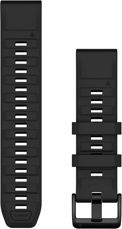 Garmin QuickFit, 22mm Black Silicone Band