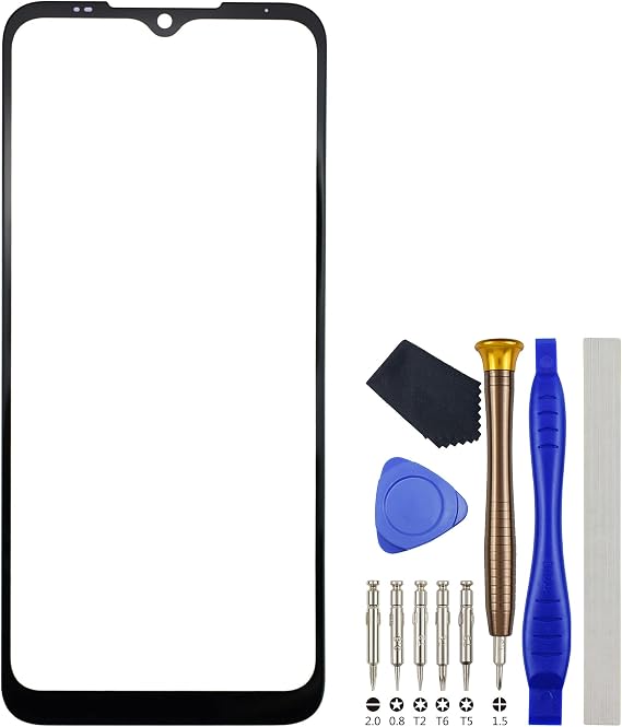 6.5" External Screen Glass Replacement for Motorola Moto G Play 2021 XT2093-3 XT2093-DL XT2093DL Black