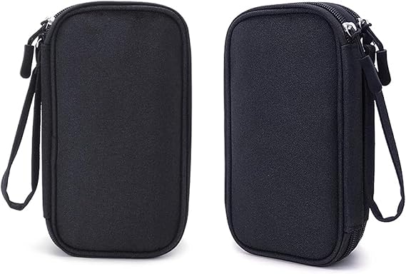 Diabetic Supplies Bag Travel Case Organizer for Insulin Pens, Blood Sugar Test Strips, Glucose Meter, Lancets, Lancing Device, Needles, Syringes, Alcohol Wipes, Diabetes Testing Kit Case (Black)