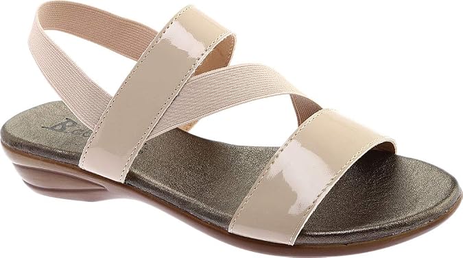 Bellini Chance Women's Elastic Strap Comfortable Sling Back Heeled Sandal