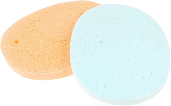 Ruilogod Ladies Blue Peachpuff Sponge Makeup Cleaning Powder Puff 2 Pcs (id: d8a da5 e27 604 067