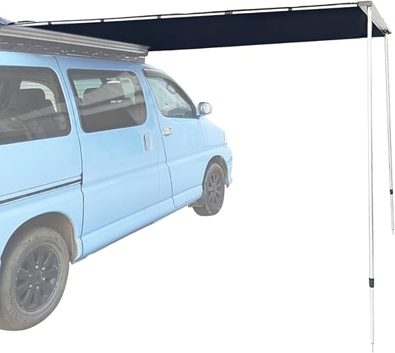 Roof Rack Awning, Car Awning UPF50+ Shade, Side Tent Black Car Vehicle Awning for Outdoor Camping Wilderness Fishing(160 * 200cm/63 * 79in)