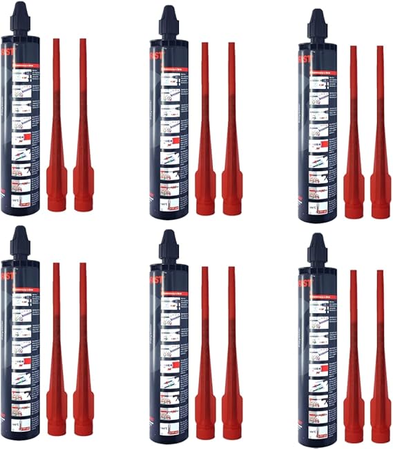 6 x Remstaler composite mortar 300 ml highest quality made in Germany injection mortar assembly mortar
